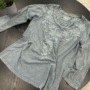 Caite 100% cotton handmade embroidered top